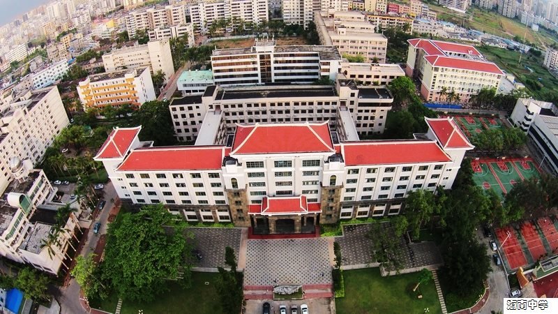 海南中学府城校区航拍
